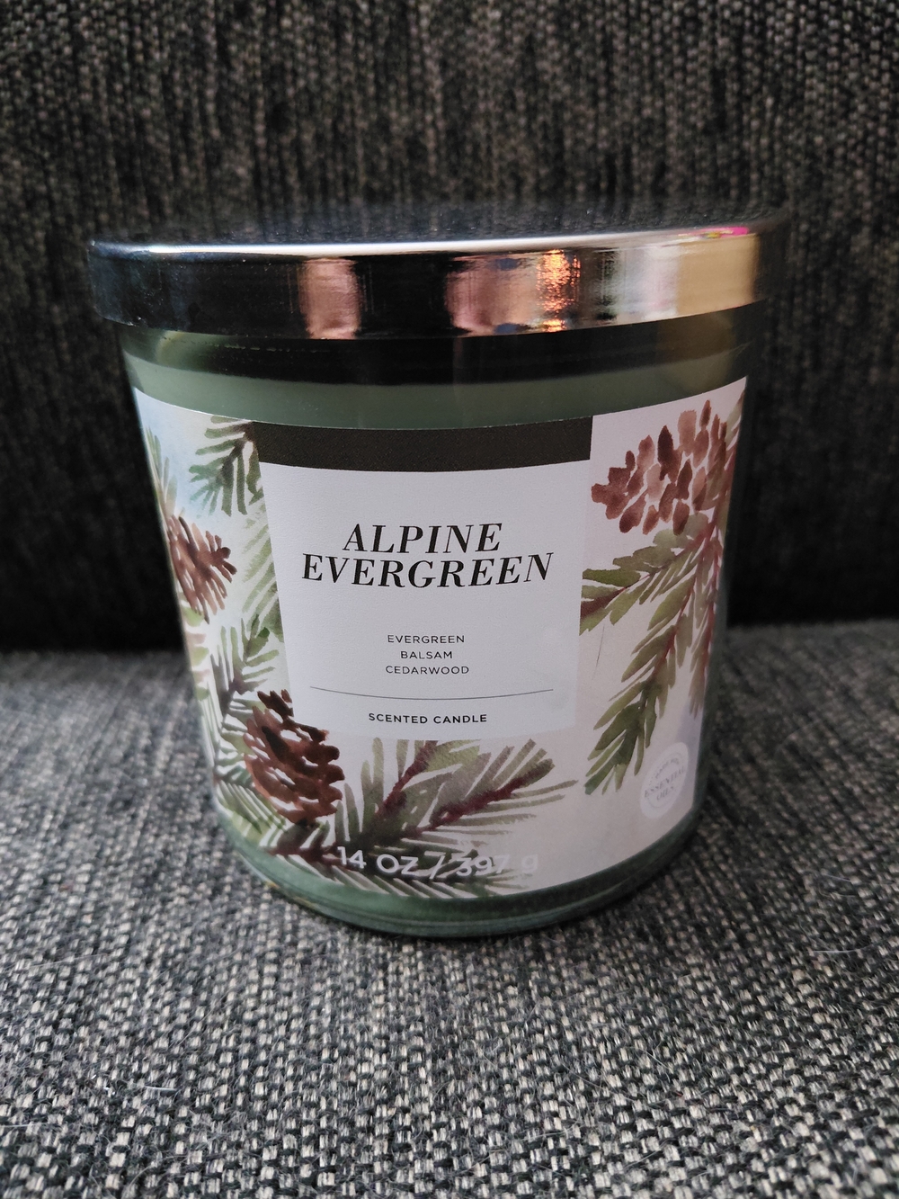Sonoma Alpine Evergreen Scented Candle - Green